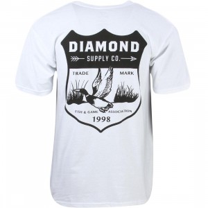 Diamond Supply Co Men Game Patch Tee (white)