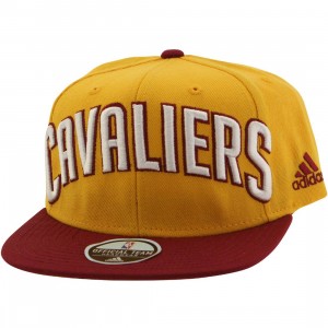 Adidas NBA Cleveland Cavaliers On Court Snapback Cap (gold / maroon)