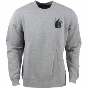 RVCA Men Well Done Sweater (gray / athletic heather)