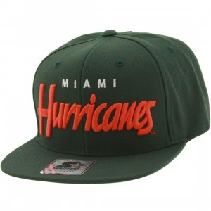 Starter University of Miami Cap (green / orange)