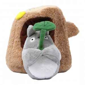 Studio Ghibli Sun Arrow My Neighbor Totoro Totoro and Tree Trunk Plush (gray / brown)