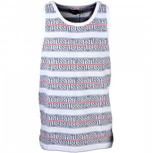 Stussy Men Stussy Stripe Tank Top (white)