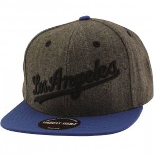 American Needle MLB Los Angeles Dodgers Snapback Cap - Flak (brown / royal)