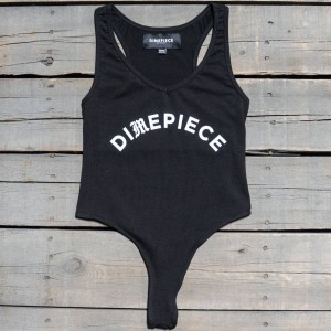 Dimepiece Women Dimepiece Logo DE Bodysuit (black)