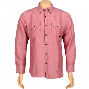 JSLV Late Night Woven Long Sleeve Shirt (red)
