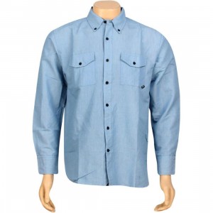 JSLV Late Night Woven Long Sleeve Shirt (royal blue)
