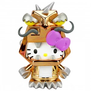 Kidrobot Hello Kitty Kaiju 3 Inch Mini Figure Series - Kitzilla Orange (gold)