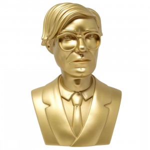 Kidrobot Andy Warhol 12 Inch Gold Bust Vinyl Art Sculpture (gold)