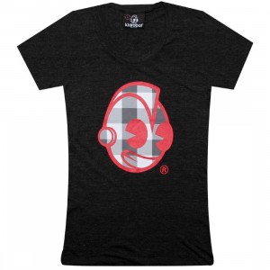Kidrobot Womens Checkers Robot Tee (tr black)