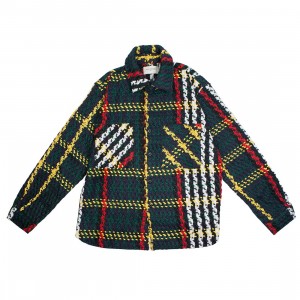 Lifted Anchors Men Interlaced Flannel Jacket (multi)