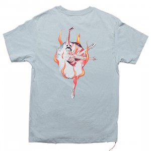 Lifted Anchors Men Ballerina Graphic Tee (blue / teal)