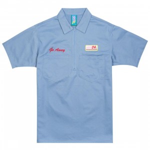 Lazy Oaf x Sailey Men Half Zip Shirt (blue)