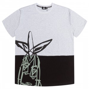 Futura Laboratories Men Pointman Split Panel Short Sleeve Tee (gray)