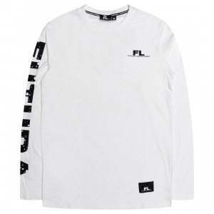 Futura Laboratories Men Splatter Long Sleeve Tee (white)