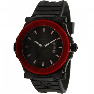 Meister Prodigy Watch (black / red / rubber band)