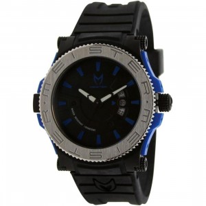 Meister Prodigy Watch (black / silver / blue / rubber band)