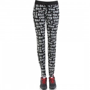 Married To The Mob Bitch Sticker Sweatpants (black)
