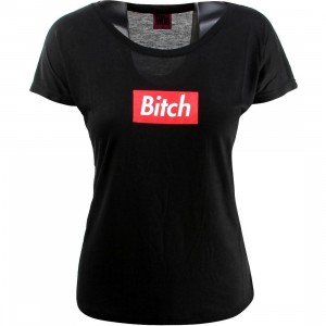 Married To The Mob Women Bitch In A Box Tee (black)