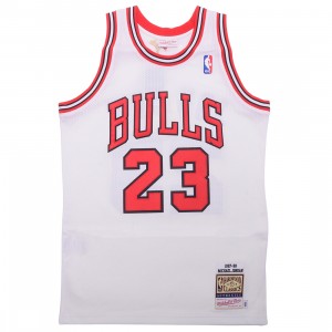 Mitchell And Ness x NBA Men Chicago Bulls Michael Jordan Jersey - Home 97 (white)