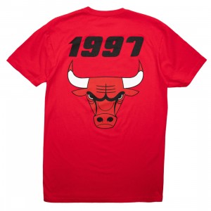 Mitchell And Ness Men NBA Chicago Bulls Finals 1997 Tee (red)