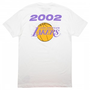 Mitchell And Ness Men NBA Los Angeles Lakers Finals 2002 Tee (white)