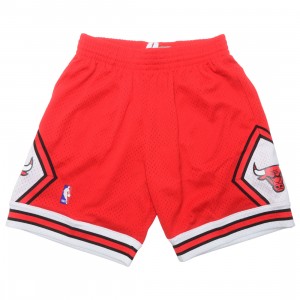 Mitchell And Ness x NBA Men Swingman Road Shorts - Chicago Bulls 97-98 (red)
