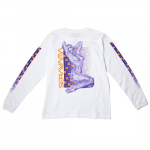 Medicom x SYNC x Hajime Sorayama Men Sexy Robot 02 Long Sleeve Tee (white / blue)