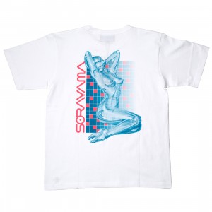 Medicom x SYNC x Hajime Sorayama Men Sexy Robot 02 Tee (white / turquoise)