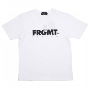 Medicom x Fragment Design Men Be@rtee FRGMT Logo 2019 Tee (white)