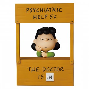 Medicom UDF Peanuts Series 12 Psychiatric Help Lucy Figure (brown)