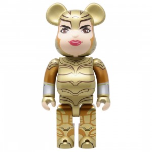Medicom DC Wonder Woman Golden Armor 400% Bearbrick Figure (gold)