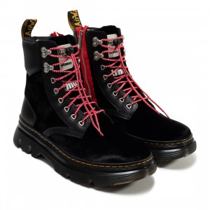 Dr. Martens x Atmos Men Tarik Zip Boots (black / black velvet / smooth)