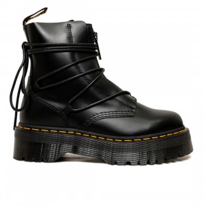 Dr. Martens Men Jarrick II Laced Leather Platform Boots (black / smooth paris)