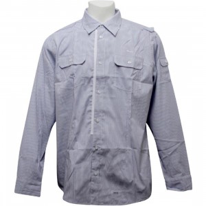 Orisue Javerton Long Sleeve Woven Shirt (navy)