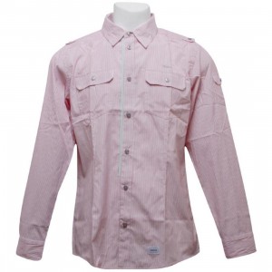 Orisue Javerton Long Sleeve Woven Shirt (red)