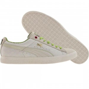 Puma Ed & Dre Clyde (white / lime green / beetroot purple)