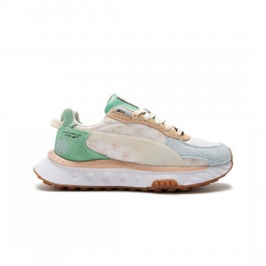 Puma x Animal Crossing Big Kids Wild Rider Jr (blue / light sky / whisper white)