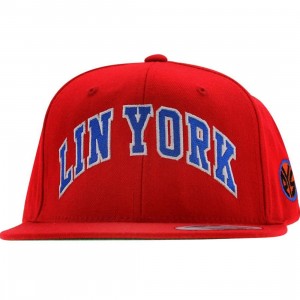 PYS Lin York Snapback Cap - LIN 17 Collection (red / red / blue / white)
