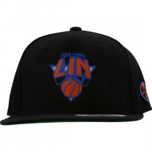 PYS New York Lin Snapback Cap - LIN 17 Collection (black / black / orange / blue)