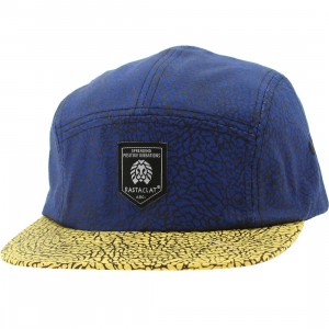 Rastaclat Asphalt 5 Panel Camper Adjustable Cap (royal / yellow)