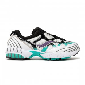 Saucony Men Grid Web Into The Void (white / teal / purple)