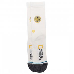 Stance x National Geographic Men Explorers Patch Socks (white)