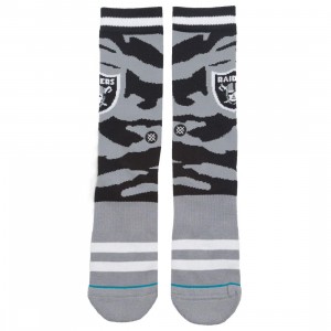 Stance x NFL Men Oakland Raiders Tigerstripe Socks (black)