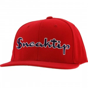 Sneaktip Champ Logo Starter Snapback Cap (red)