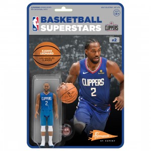 Super7 NBA Kawhi Leoard Clippers Blue Jersey Figure (blue)