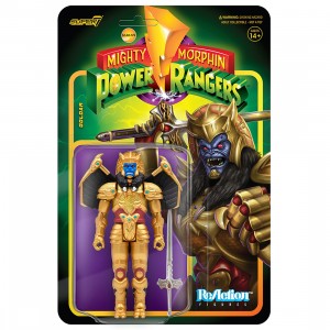 Super7 Mighty Morphin Power Rangers Goldar Reaction Figure (gold)