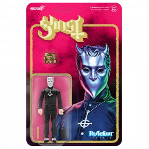 Super7 x Ghost Reaction Figure - Meliora Nameless Ghoul - Cowbell and Drumsticks (red / black)