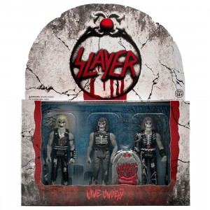 Super7 Slayer Live Undead 3 Pack Reaction Figure (gray / red)