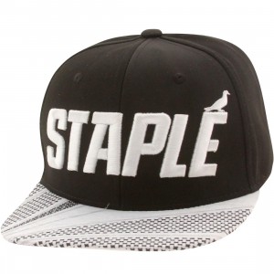 Staple Lunar Logo Snapback Cap (black)