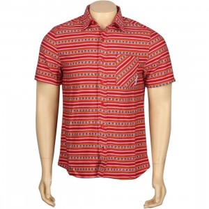 The Hundreds x Grateful Dead Poncho Woven Short Sleeve Shirt (red)
